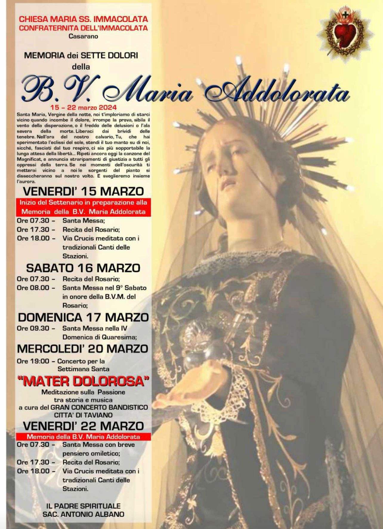Memoria dei sette dolori della B.V. Maria Addolorata